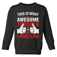 Test Day Rock The Test Teacher Testing Day Back To School Toddler Sweatshirt
