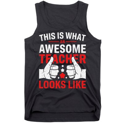 Test Day Rock The Test Teacher Testing Day Back To School Tank Top