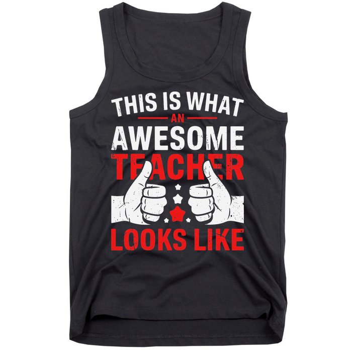 Test Day Rock The Test Teacher Testing Day Back To School Tank Top