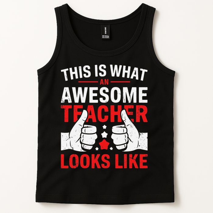 Test Day Rock The Test Teacher Testing Day Back To School Tank Top
