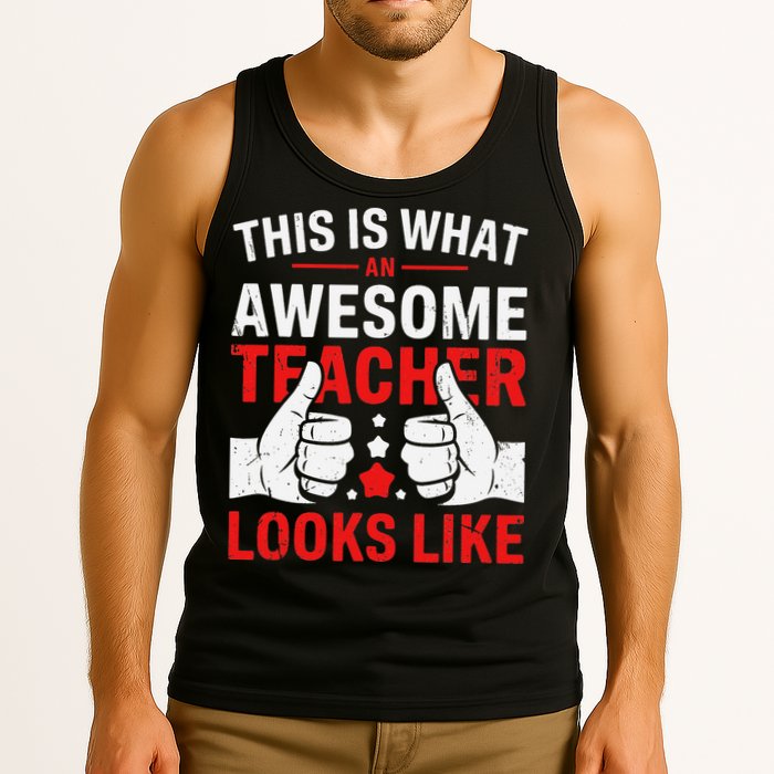 Test Day Rock The Test Teacher Testing Day Back To School Tank Top