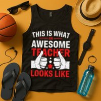 Test Day Rock The Test Teacher Testing Day Back To School Tank Top