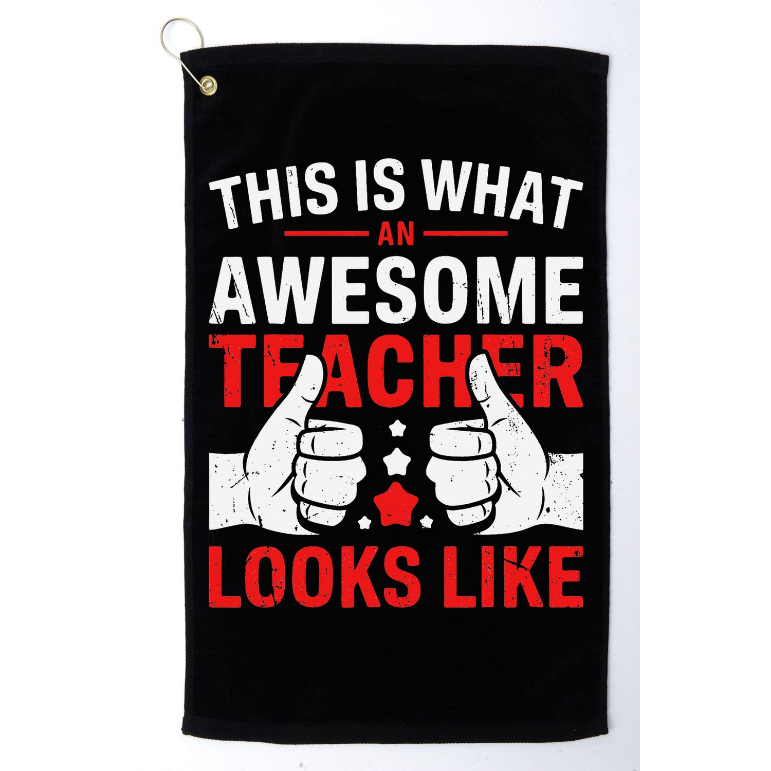 Test Day Rock The Test Teacher Testing Day Back To School Golf Towel
