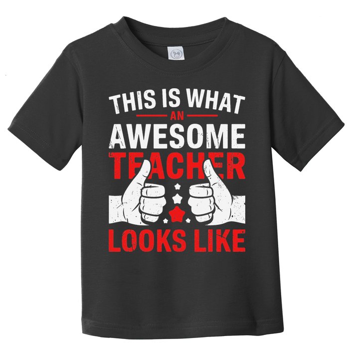 Test Day Rock The Test Teacher Testing Day Back To School Toddler T-Shirt