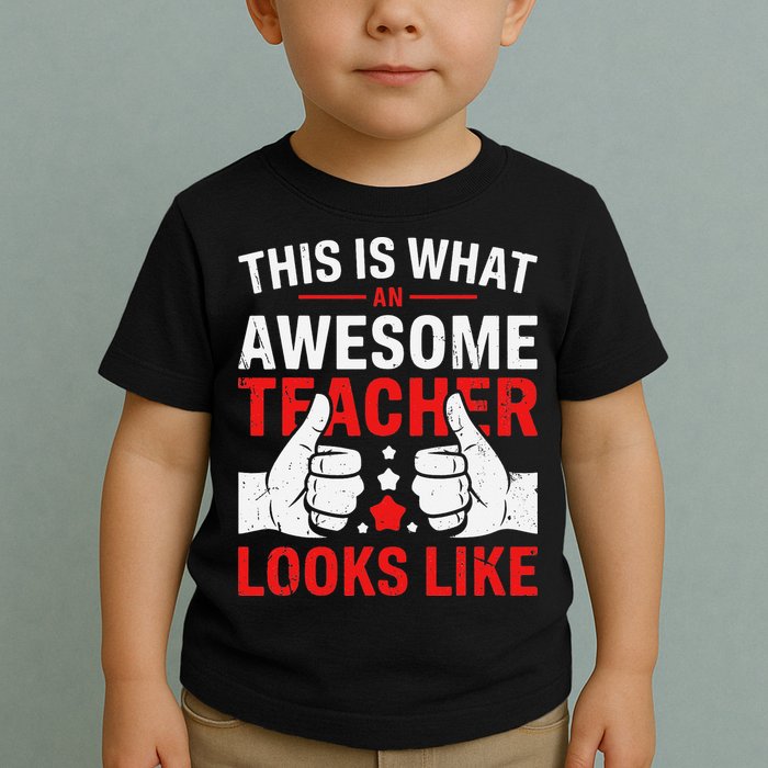 Test Day Rock The Test Teacher Testing Day Back To School Toddler T-Shirt