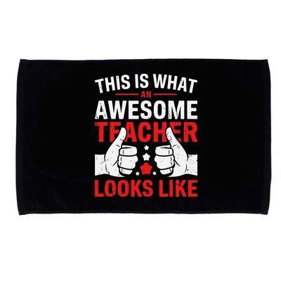 Test Day Rock The Test Teacher Testing Day Back To School Microfiber Hand Towel