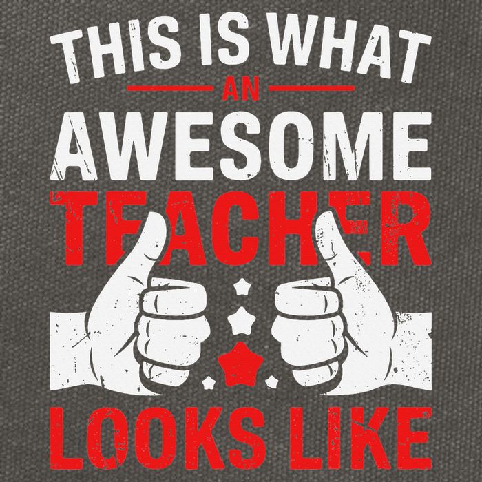 Test Day Rock The Test Teacher Testing Day Back To School Cotton Canvas Backpack