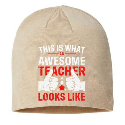 Test Day Rock The Test Teacher Testing Day Back To School Sustainable Beanie