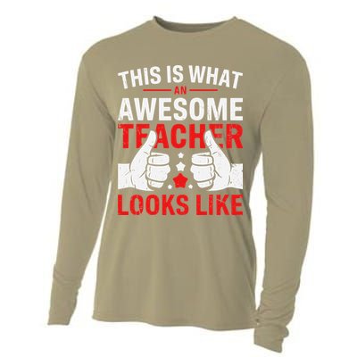 Test Day Rock The Test Teacher Testing Day Back To School Cooling Performance Long Sleeve Crew