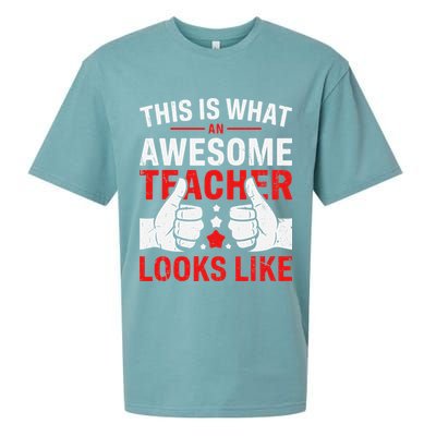 Test Day Rock The Test Teacher Testing Day Back To School Sueded Cloud Jersey T-Shirt