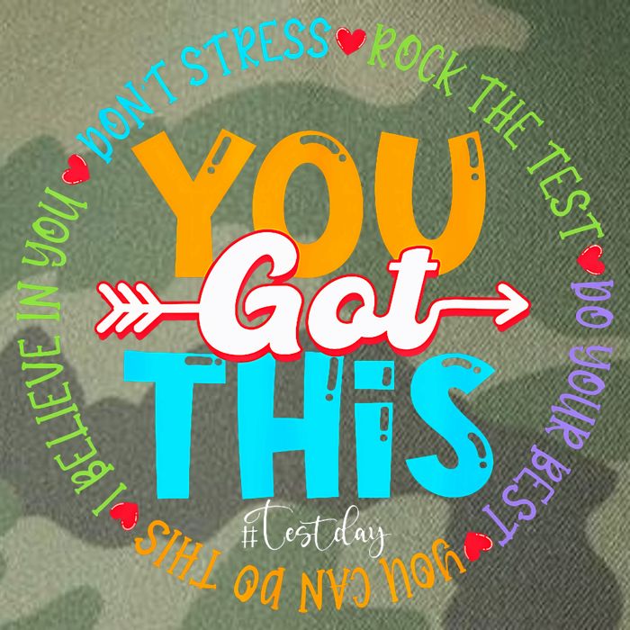 Test Day Rock The Test Teacher Testing Day You Got This Legacy Tie Dye Trucker Hat