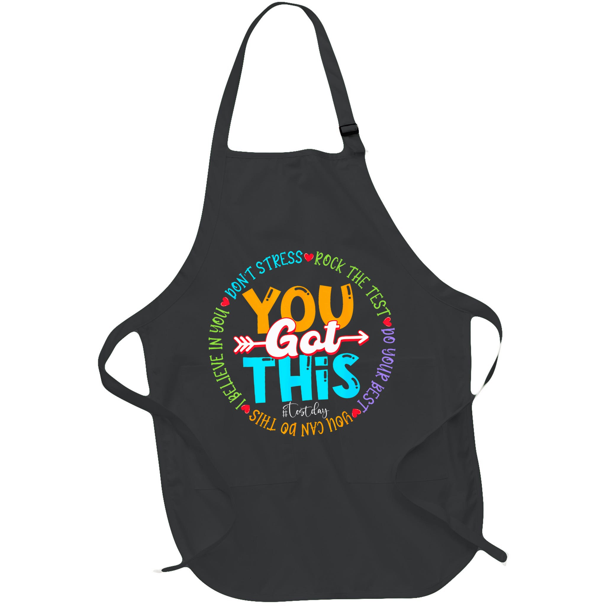 Test Day Rock The Test Teacher Testing Day You Got This Apron
