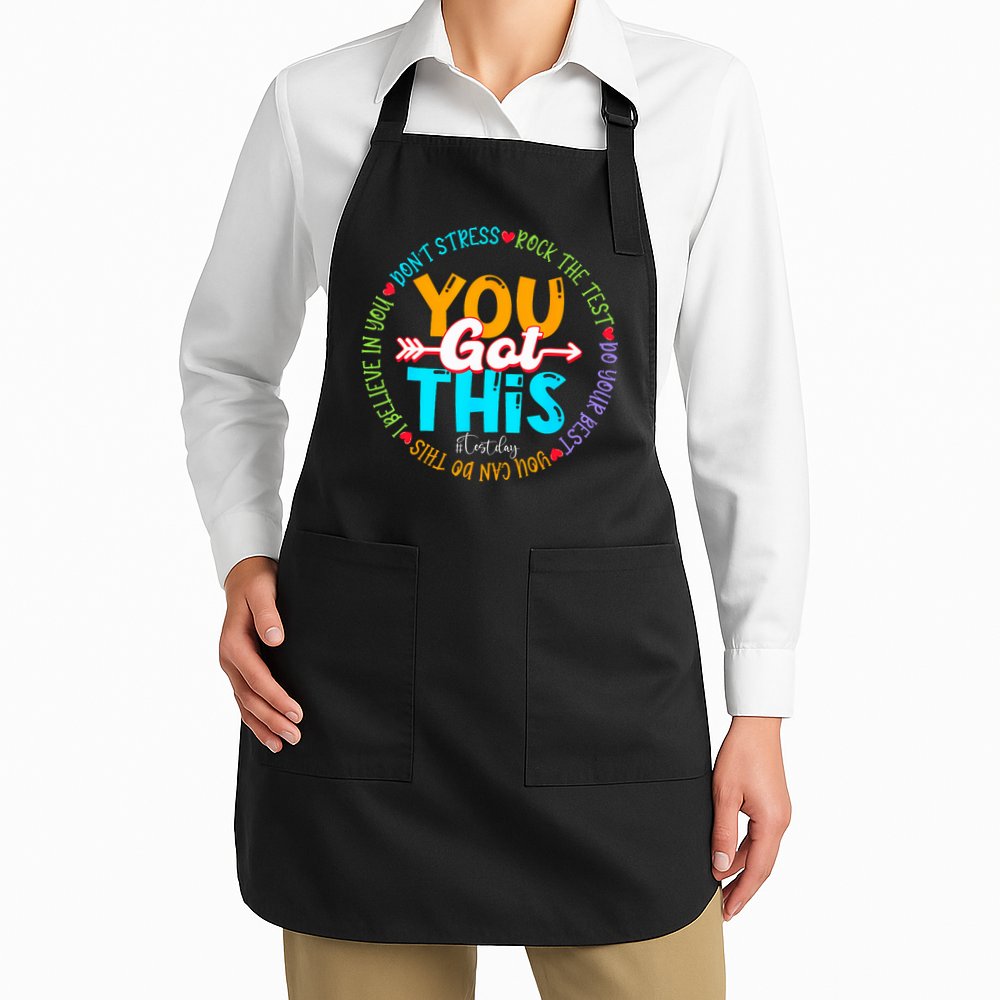 Test Day Rock The Test Teacher Testing Day You Got This Apron