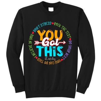 Test Day Rock The Test Teacher Testing Day You Got This Sweatshirt