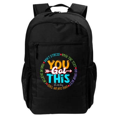 Test Day Rock The Test Teacher Testing Day You Got This Daily Commute Backpack