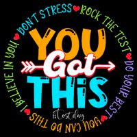 Test Day Rock The Test Teacher Testing Day You Got This Drawstring Bag