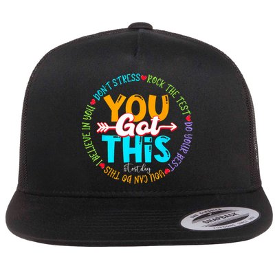 Test Day Rock The Test Teacher Testing Day You Got This Flatbill Hat