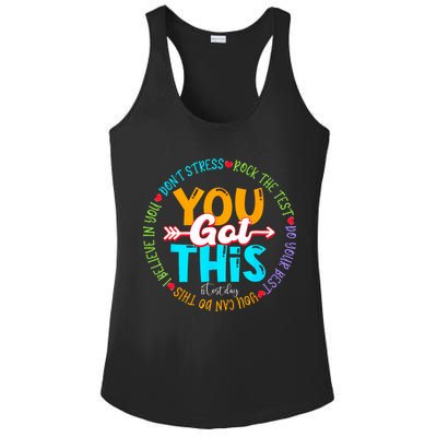Test Day Rock The Test Teacher Testing Day You Got This Ladies PosiCharge Competitor Racerback Tank