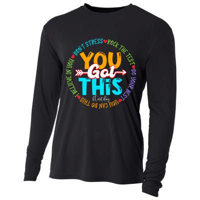 Test Day Rock The Test Teacher Testing Day You Got This Cooling Performance Long Sleeve Crew