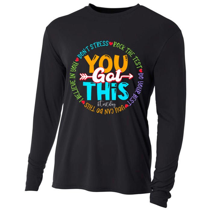 Test Day Rock The Test Teacher Testing Day You Got This Cooling Performance Long Sleeve Crew