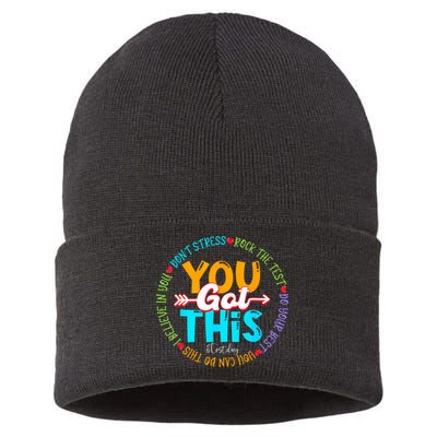 Test Day Rock The Test Teacher Testing Day You Got This Sustainable Knit Beanie
