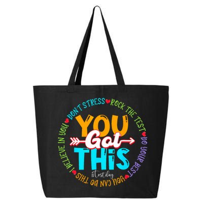 Test Day Rock The Test Teacher Testing Day You Got This 25L Jumbo Tote