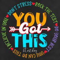 Test Day Rock The Test Teacher Testing Day You Got This 25L Jumbo Tote
