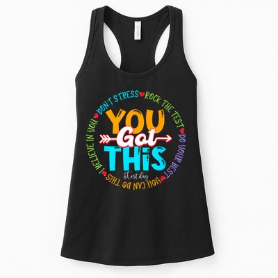Test Day Rock The Test Teacher Testing Day You Got This Womens Tank Top