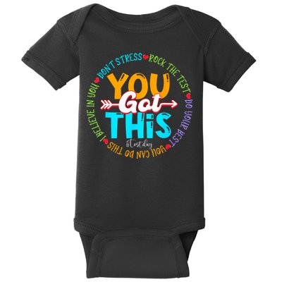 Test Day Rock The Test Teacher Testing Day You Got This Baby Bodysuit