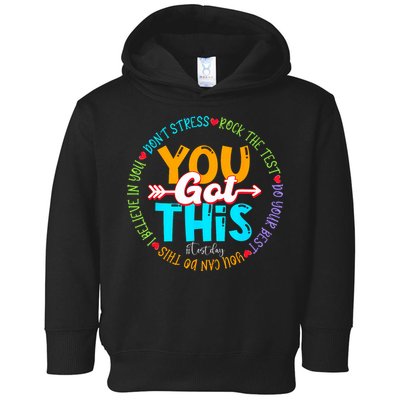 Test Day Rock The Test Teacher Testing Day You Got This Toddler Hoodie