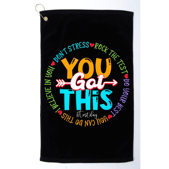 Test Day Rock The Test Teacher Testing Day You Got This Golf Towel