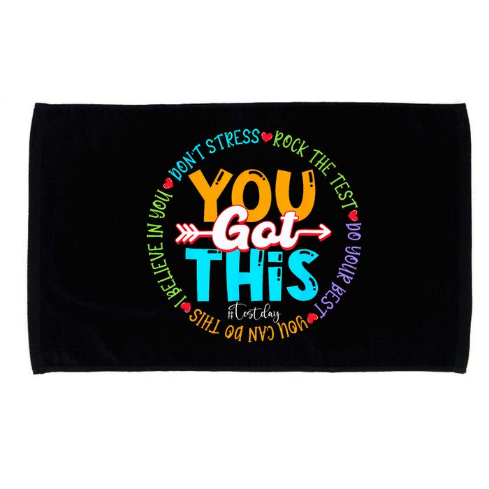 Test Day Rock The Test Teacher Testing Day You Got This Microfiber Hand Towel