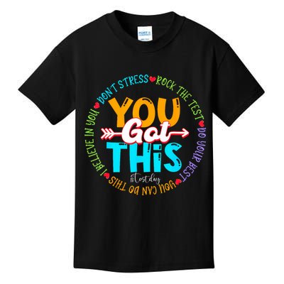 Test Day Rock The Test Teacher Testing Day You Got This Kids T-Shirt
