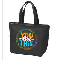 Test Day Rock The Test Teacher Testing Day You Got This Zip Tote Bag