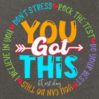 Test Day Rock The Test Teacher Testing Day You Got This Cotton Canvas Backpack