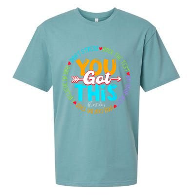 Test Day Rock The Test Teacher Testing Day You Got This Sueded Cloud Jersey T-Shirt