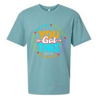 Test Day Rock The Test Teacher Testing Day You Got This Sueded Cloud Jersey T-Shirt