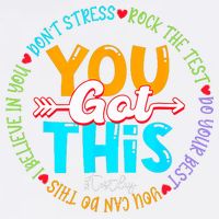 Test Day Rock The Test Teacher Testing Day You Got This Garment-Dyed Sweatshirt