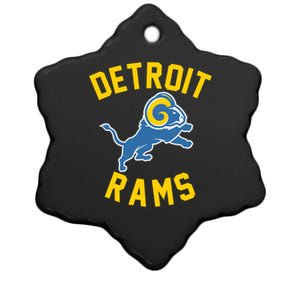 Trending Detroit Rams Logo Ceramic Star Ornament