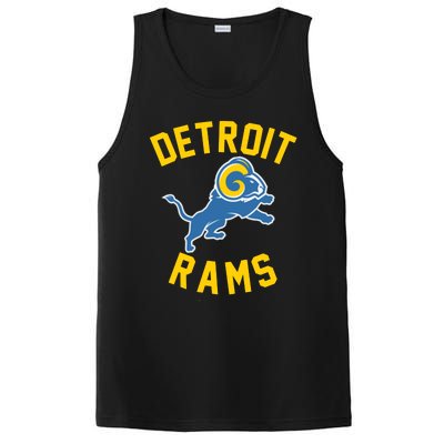 Trending Detroit Rams Logo PosiCharge Competitor Tank