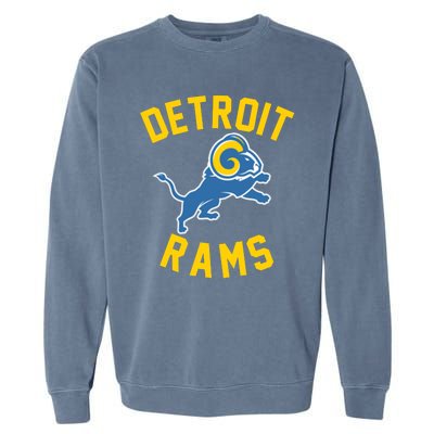 Trending Detroit Rams Logo Garment-Dyed Sweatshirt