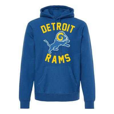 Trending Detroit Rams Logo Premium Hoodie