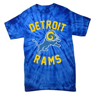 Trending Detroit Rams Logo Tie-Dye T-Shirt