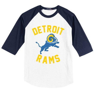 Trending Detroit Rams Logo Baseball Sleeve Shirt