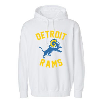 Trending Detroit Rams Logo Garment-Dyed Fleece Hoodie