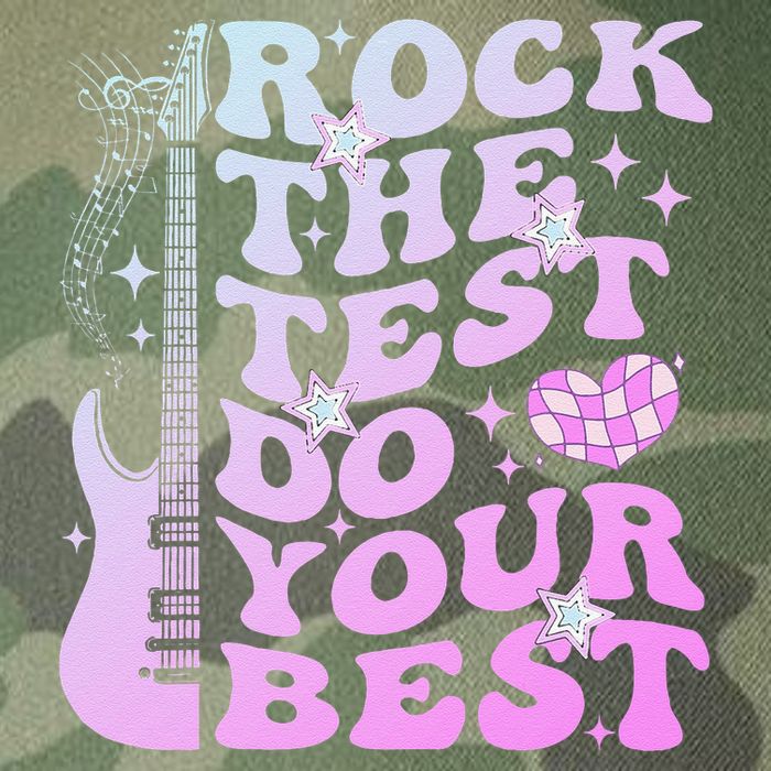 Test Day Rock The Test Do Your Best Testing Day Teacher Legacy Tie Dye Trucker Hat