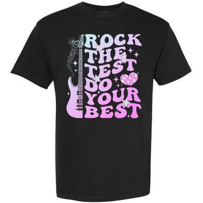 Test Day Rock The Test Do Your Best Testing Day Teacher Garment-Dyed Heavyweight T-Shirt