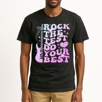 Test Day Rock The Test Do Your Best Testing Day Teacher Tall T-Shirt
