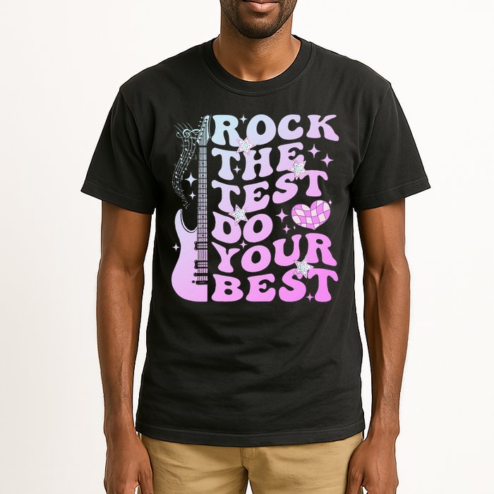 Test Day Rock The Test Do Your Best Testing Day Teacher Tall T-Shirt