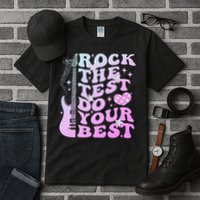 Test Day Rock The Test Do Your Best Testing Day Teacher Tall T-Shirt